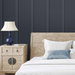 NextWall Peel &amp; Stick Faux Board &amp; Batten Dark Blue Wallpaper thumbnail image 5 of 5