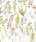 NextWall Peel & Stick Wild Garden Lemongrass & Posy Pink Wallpaper