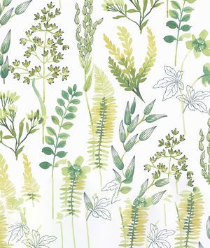 NextWall Peel & Stick Wild Garden Lemon Lime Wallpaper