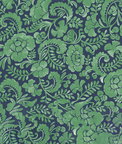 NextWall Peel & Stick Tonal Paisley Spearmint & Navy Wallpaper