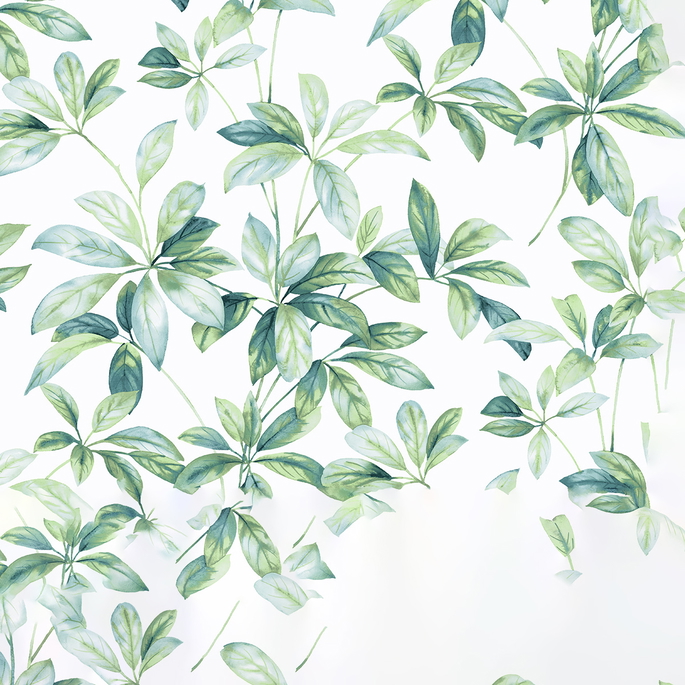 NextWall Peel &amp; Stick Leaf Trail Seaglass Wallpaper image 1 of 5