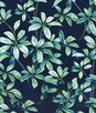 NextWall Peel & Stick Leaf Trail Navy & Spearmint Wallpaper