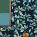 NextWall Peel &amp; Stick Leaf Trail Navy &amp; Spearmint Wallpaper thumbnail image 3 of 5