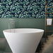 NextWall Peel &amp; Stick Leaf Trail Navy &amp; Spearmint Wallpaper thumbnail image 5 of 5