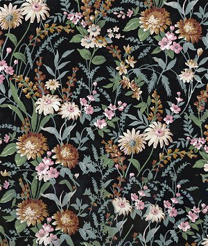NextWall Peel & Stick Vintage Floral Onyx Wallpaper