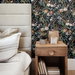 NextWall Peel &amp; Stick Vintage Floral Onyx Wallpaper thumbnail image 2 of 5
