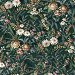 NextWall Peel &amp; Stick Vintage Floral Forest Green Wallpaper thumbnail image 1 of 5