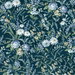 NextWall Peel & Stick Vintage Floral Teal Wallpaper