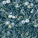 NextWall Peel &amp; Stick Vintage Floral Teal Wallpaper thumbnail image 1 of 5