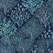 NextWall Peel & Stick Seaweed Teal & Navy Blue Wallpaper