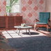 NextWall Peel &amp; Stick Seaweed Vermillion Wallpaper thumbnail image 3 of 5