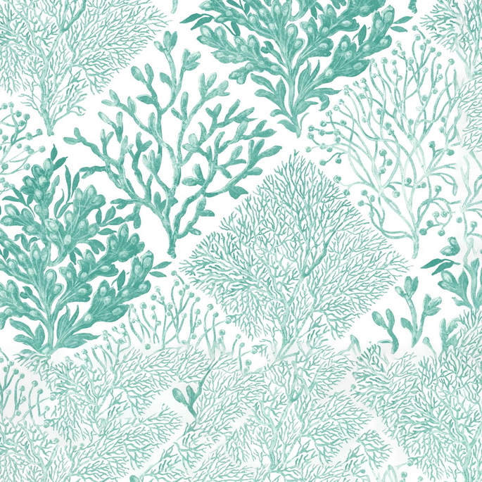NextWall Peel &amp; Stick Seaweed Seaglass Wallpaper image 1 of 5