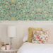 NextWall Peel &amp; Stick Bird Toile Aquamarine Wallpaper thumbnail image 4 of 5