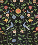 NextWall Peel & Stick Bird Toile Onyx Wallpaper
