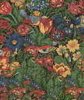 NextWall Peel & Stick Bird Floral Carmine & Blue Lagoon Wallpaper
