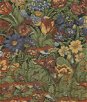 NextWall Peel & Stick Bird Floral Russet & Riverside Wallpaper