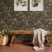NextWall Peel &amp; Stick Bird Floral Mahogany &amp; Graphite Wallpaper thumbnail image 3 of 5