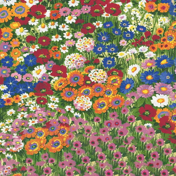 NextWall Peel &amp; Stick Floral Meadow Multicolored Wallpaper image 1 of 5