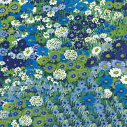 NextWall Peel & Stick Floral Meadow Bright Blue & Sap Green Wallpaper