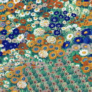 NextWall Peel & Stick Floral Meadow Summer Glades & Terra Cotta Wallpaper