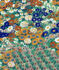 NextWall Peel & Stick Floral Meadow Summer Glades & Terra Cotta Wallpaper