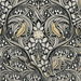 NextWall Peel &amp; Stick Bird Ogee Ebony &amp; Sepia Wallpaper thumbnail image 1 of 5