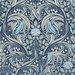 NextWall Peel & Stick Bird Ogee Navy & Sky Blue Wallpaper