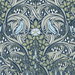 NextWall Peel & Stick Bird Ogee Navy & Fern Green Wallpaper