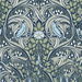 NextWall Peel &amp; Stick Bird Ogee Navy &amp; Fern Green Wallpaper thumbnail image 1 of 5