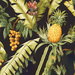 NextWall Peel &amp; Stick Pineapple Floral Ebony Wallpaper thumbnail image 1 of 5