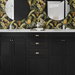 NextWall Peel &amp; Stick Pineapple Floral Ebony Wallpaper thumbnail image 2 of 5
