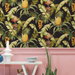 NextWall Peel &amp; Stick Pineapple Floral Ebony Wallpaper thumbnail image 5 of 5