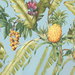 NextWall Peel & Stick Pineapple Floral Sky Blue Wallpaper