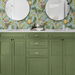 NextWall Peel &amp; Stick Pineapple Floral Sky Blue Wallpaper thumbnail image 2 of 5