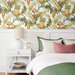 NextWall Peel &amp; Stick Pineapple Floral Off-White Wallpaper thumbnail image 3 of 5