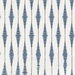 NextWall Peel & Stick Striped Ikat Navy Blue & Linen Wallpaper