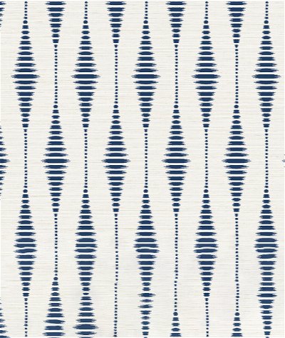 NextWall Peel & Stick Striped Ikat Navy Blue & Linen Wallpaper