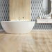 NextWall Peel &amp; Stick Striped Ikat Navy Blue &amp; Linen Wallpaper thumbnail image 2 of 5