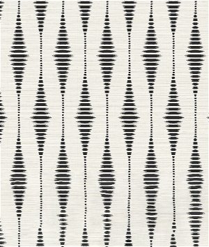 NextWall Peel & Stick Striped Ikat Ebony & Linen Wallpaper
