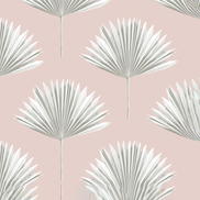 NextWall Peel & Stick Tropical Fan Palm Pink Mist Wallpaper