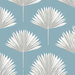 NextWall Peel & Stick Tropical Fan Palm Blue Patina Wallpaper