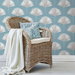 NextWall Peel &amp; Stick Tropical Fan Palm Blue Patina Wallpaper thumbnail image 5 of 5