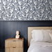 NextWall Peel &amp; Stick Sketched Leaves Navy Blue Wallpaper thumbnail image 4 of 5