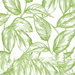 NextWall Peel & Stick Sketched Leaves Greenery Wallpaper