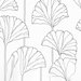 NextWall Peel & Stick Gingko Leaf Ebony Wallpaper