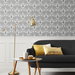 NextWall Peel &amp; Stick Peacock Leaves Ebony Wallpaper thumbnail image 2 of 5