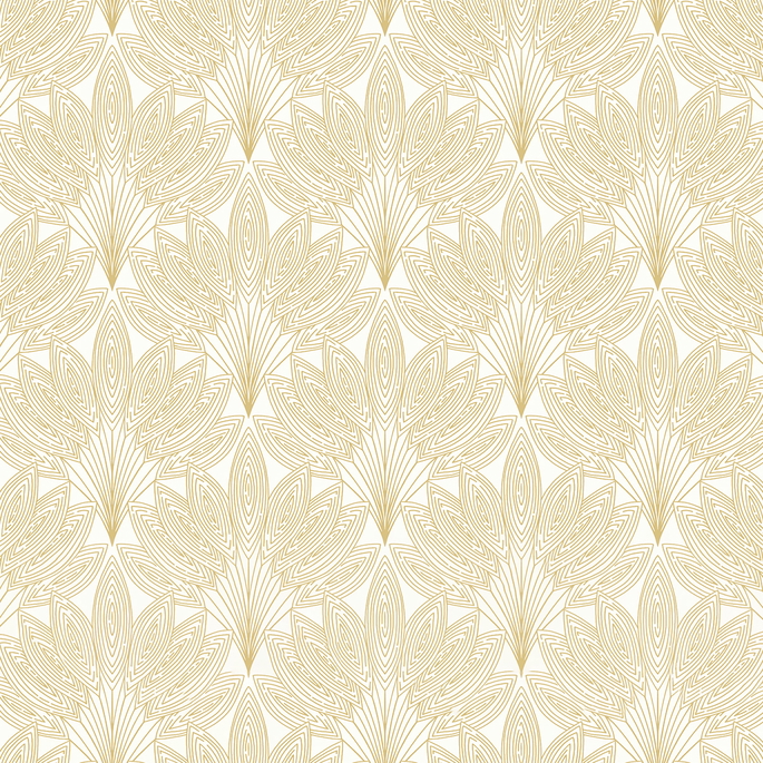 NextWall Peel &amp; Stick Peacock Leaves Metallic Gold Wallpaper image 1 of 5