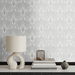 NextWall Peel &amp; Stick Peacock Leaves Metallic Silver Wallpaper thumbnail image 4 of 5