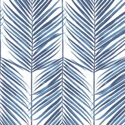 NextWall Peel & Stick Paradise Palms  Coastal Blue Wallpaper