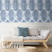 NextWall Peel &amp; Stick Paradise Palms  Coastal Blue Wallpaper thumbnail image 3 of 5